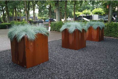 Cortenstaal plantenbak voortuin