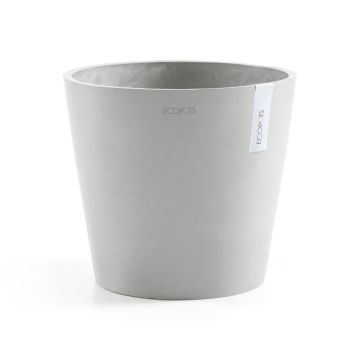 Ecopots Amsterdam white grey