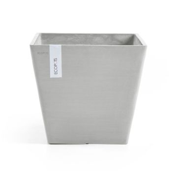 Ecopots Rotterdam White grey