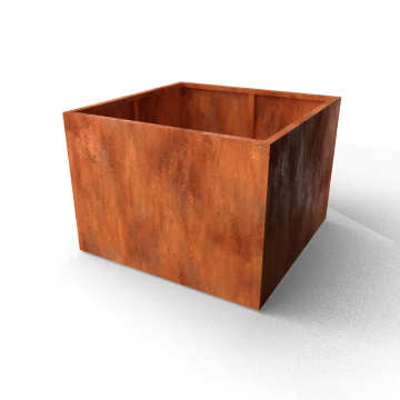 Cortenstaal plantenbak 140x140x80 cm